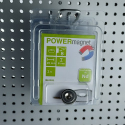 Magnet Ø 20 mm mit Senkung zum Verschrauben
