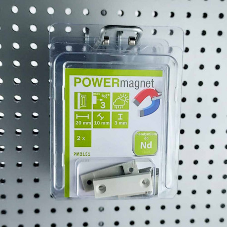 Profile einfach mit eingelegten Magneten inkl. Schrauben