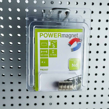 Blister Magnet Ø 14 x 5 mm Inhalt 5 Stück