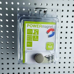 Blister Magnet Ø 20 x 5 mm Inhalt 2 Stück