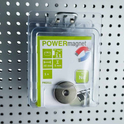 Blister Magnet Ø 30 x 5 mm mit Loch Inhalt 1 Stück