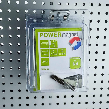 Blister Quadermagnet 7 x 3 x 2 mm Inhalt 20 Stück