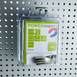 Blister Quadermagnet 20 x 10 x 3 mm Inhalt 6 Stück