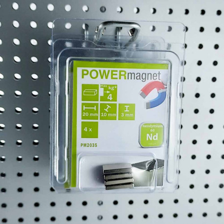 Blister Quadermagnet 20 x 10 x 3 mm Inhalt 6 Stück