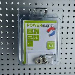 Magnet Ø 16 mm mit Senkung zum Verschrauben mit verschraubbarem Gegenstück