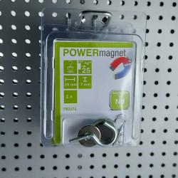 Blister Hakenmagnet Ø 25 mm Inhalt 1 Stück