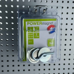 Blister Hakenmagnet Ø 32 mm Inhalt 1 Stück