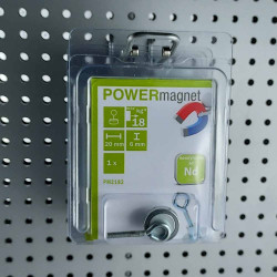 Blister Hakenmagnet Ø 20mm Inhalt 1 Stück