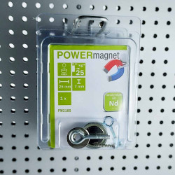 Blister Ösenmagnet Ø 25mm Inhalt 1 Stück
