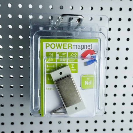 Magnetgehäuse mit Magnet 35x20x5 mm verschraubbar