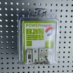 4 x Magnetgehäuse mit Magnet 10x7x3 mm verschraubbar