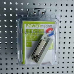 2 x Magnetgehäuse mit Magnet 40x10x5 mm verschraubbar