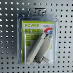 2 x Magnetgehäuse mit Magnet 50x20x5 mm verschraubbar