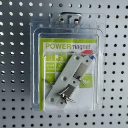 2 x Magnetgehäuse Doppel mit Magneten 20x10x3 mm verschraubbar