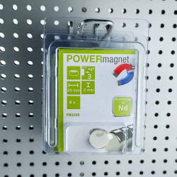 Blister Magnet Ø 20 x 2 mm Inhalt 4 Stück