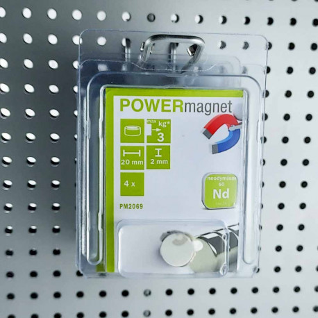 Blister Magnet Ø 20 x 2 mm Inhalt 4 Stück